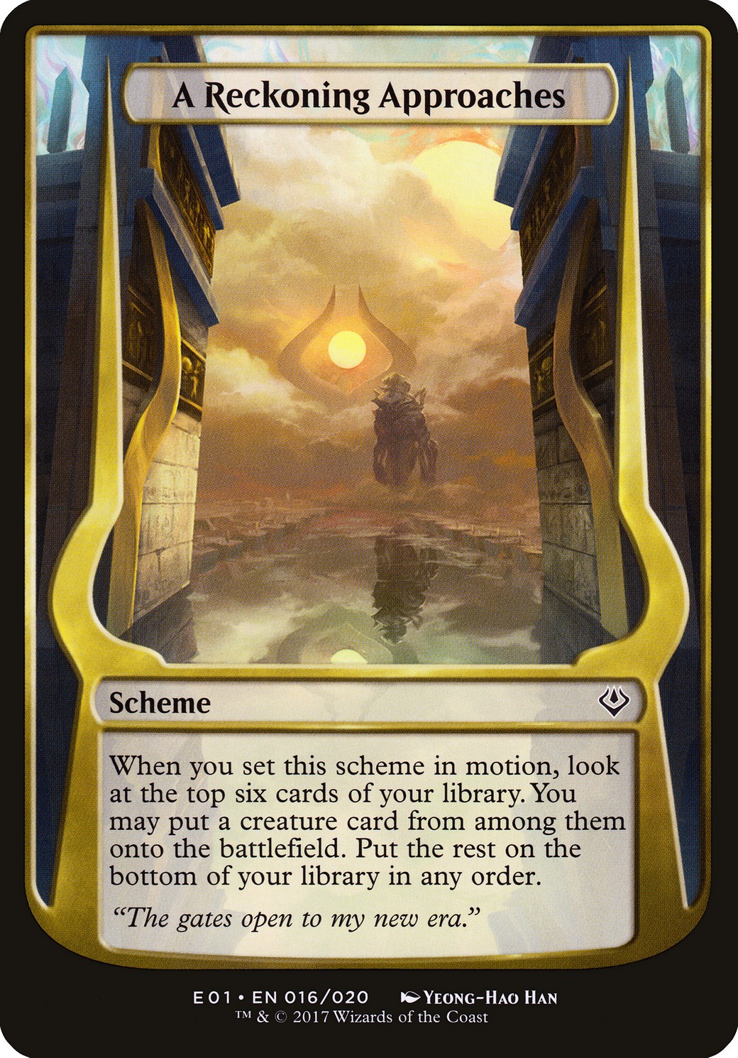 2017 Magic: The Gathering Archenemy: Nicol Bolas Schemes A Reckoning Approaches #16★ trading card
