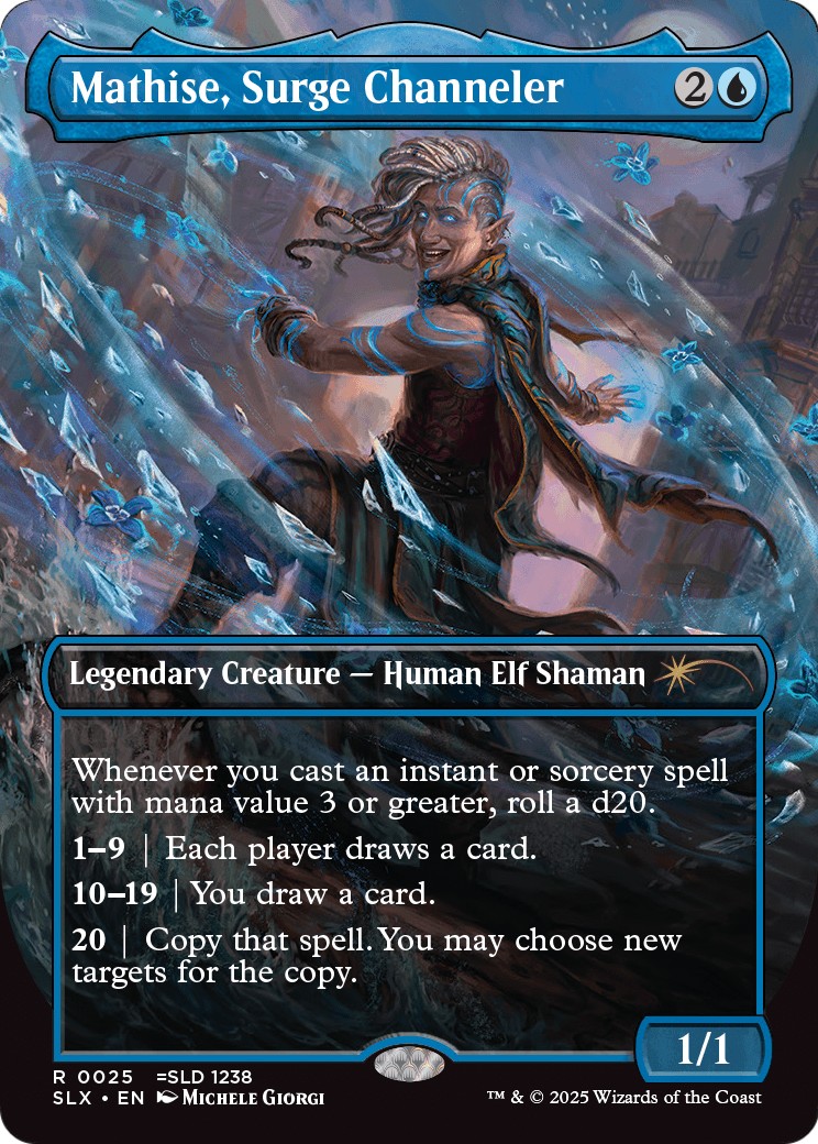 2025 Magic: The Gathering Universes Within Mathise, Surge Channeler #25 trading card