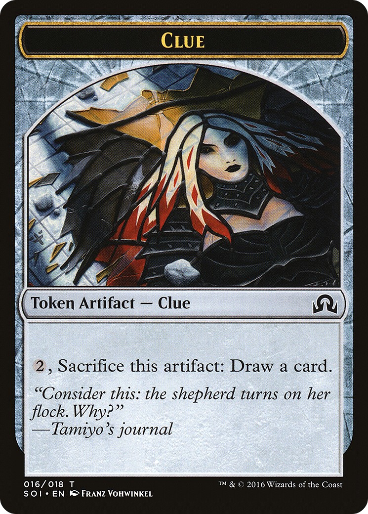 2016 Magic: The Gathering Shadows over Innistrad Tokens Clue #16 trading card