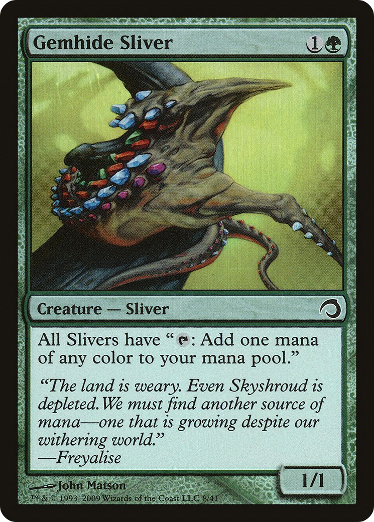 2009 Magic: The Gathering Premium Deck Series: Slivers 2009 Magic: The Gathering Premium Deck Series: Slivers #8 trading card