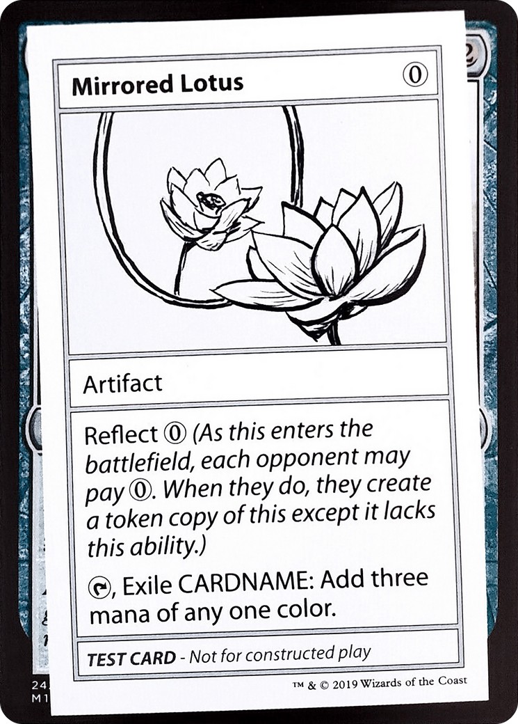2021 Magic: The Gathering Mystery Booster Playtest Cards 2021 Mirrored Lotus #107 trading card