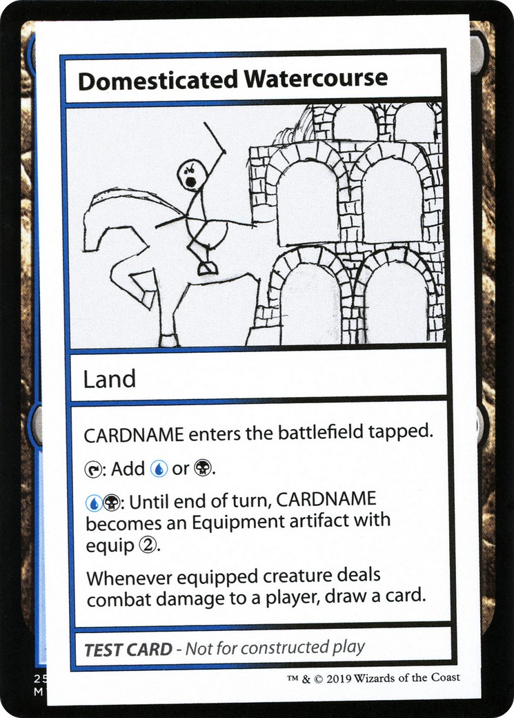 2021 Magic: The Gathering Mystery Booster Playtest Cards Domesticated Watercourse #114 trading card