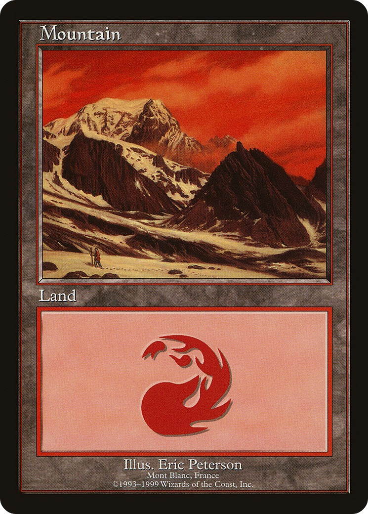 2000 Magic: The Gathering European Land Program Mountain #13 trading card