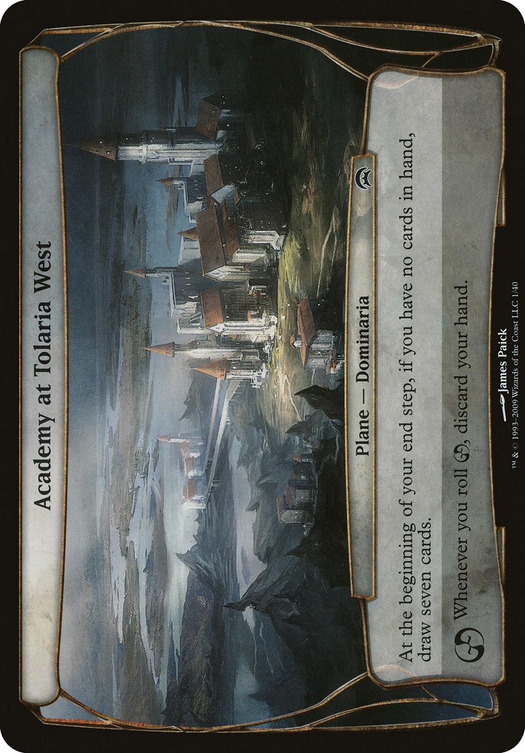 2009 Magic: The Gathering Planechase Planes Academy at Tolaria West #1 trading card
