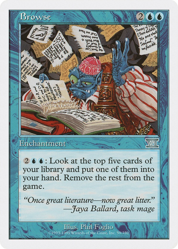 1999 Magic: The Gathering Classic Sixth Edition 1999 Magic: The Gathering Classic Sixth Edition #59 trading card