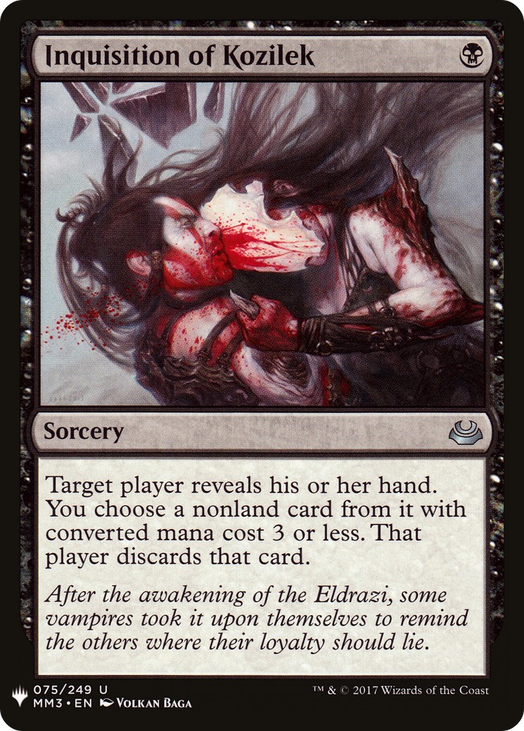 2019 Magic: The Gathering The List 2019 Magic: The Gathering The List #MM3-75 trading card