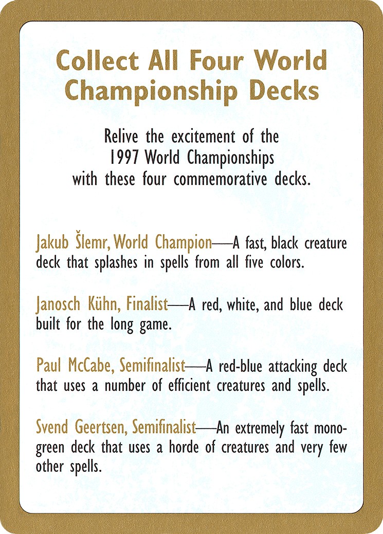 1997 World Championships Ad - Image 1