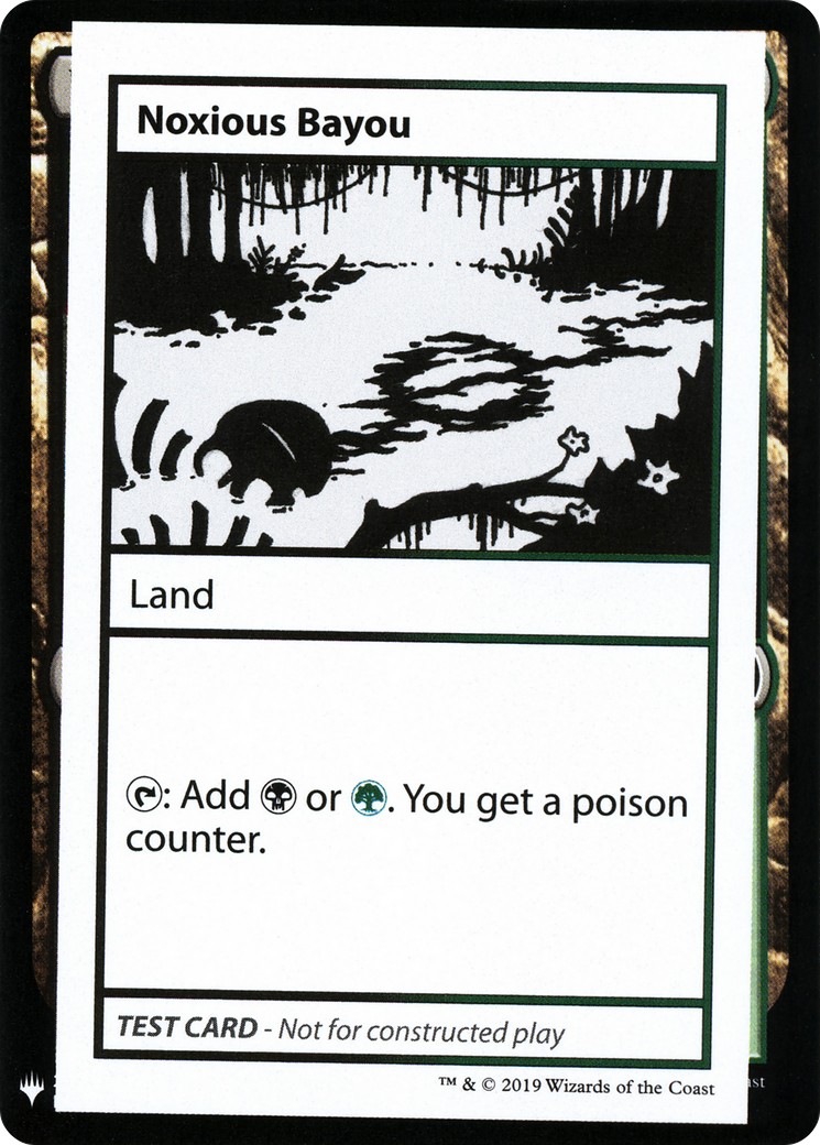 2019 Magic: The Gathering Mystery Booster Playtest Cards Noxious Bayou #118 trading card