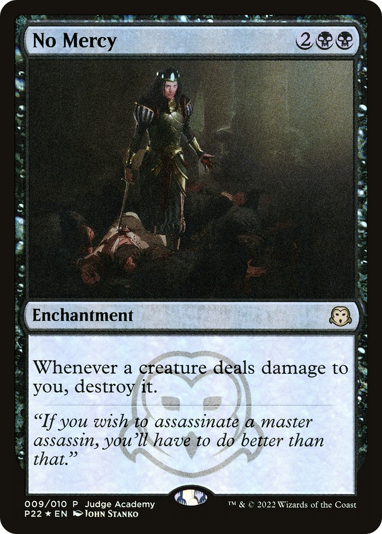 2022 Magic: The Gathering Judge Gift Cards No Mercy #9 trading card