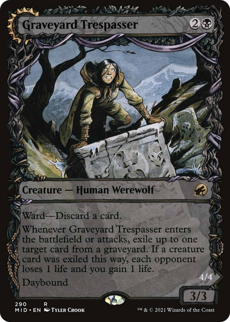Graveyard Trespasser // Graveyard Glutton - Image 1