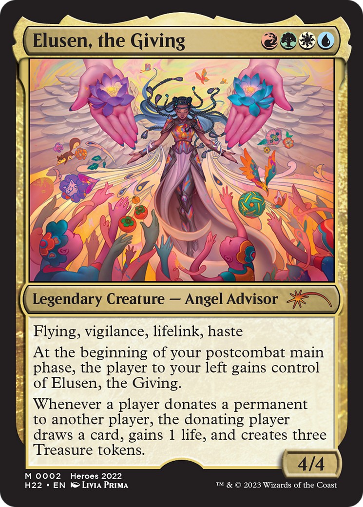 2023 Magic: The Gathering Heroes of the Realm Elusen, the Giving #2 trading card