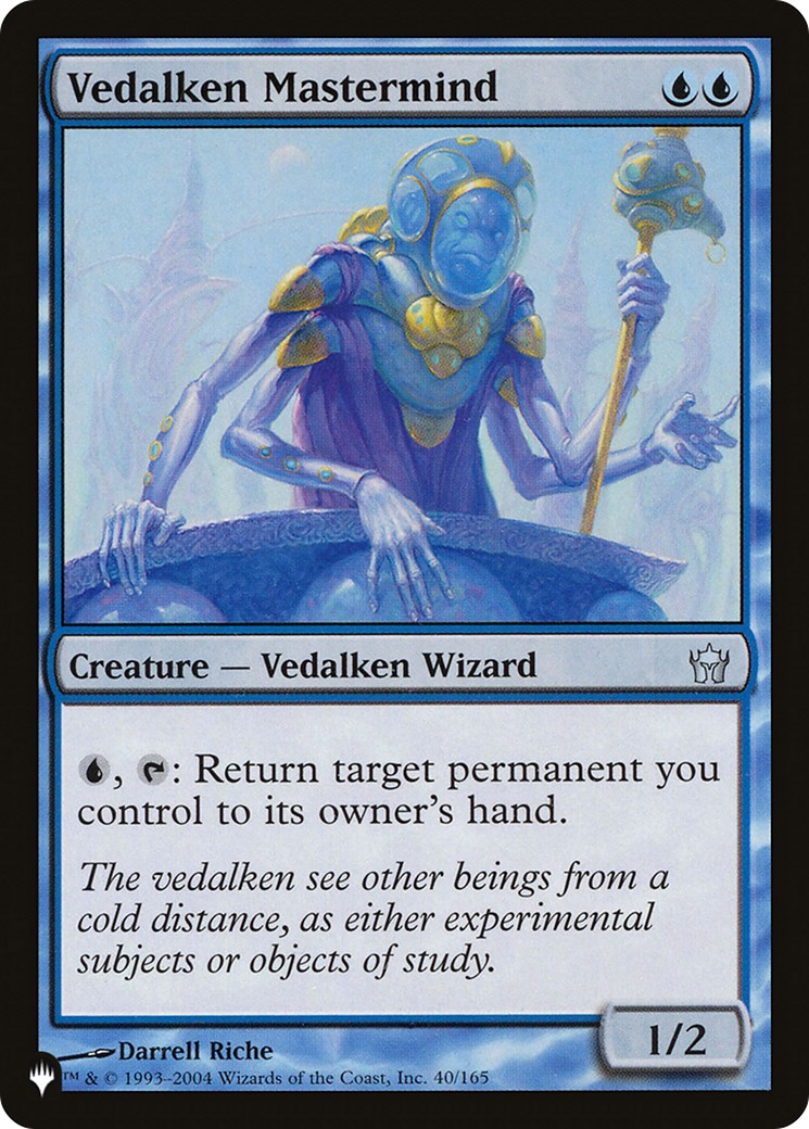 2026 Magic: The Gathering The List Vedalken Mastermind #5DN-40 trading card