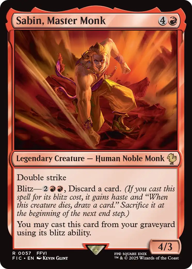 Sabin, Master Monk - Image 1