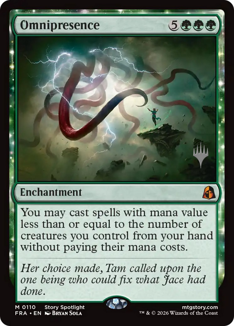 2026 Magic: The Gathering Reality Fracture Promos Omnipresence #110p trading card