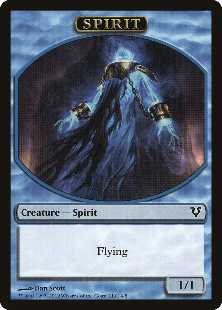 2012 Magic: The Gathering Avacyn Restored Tokens Spirit #4 trading card