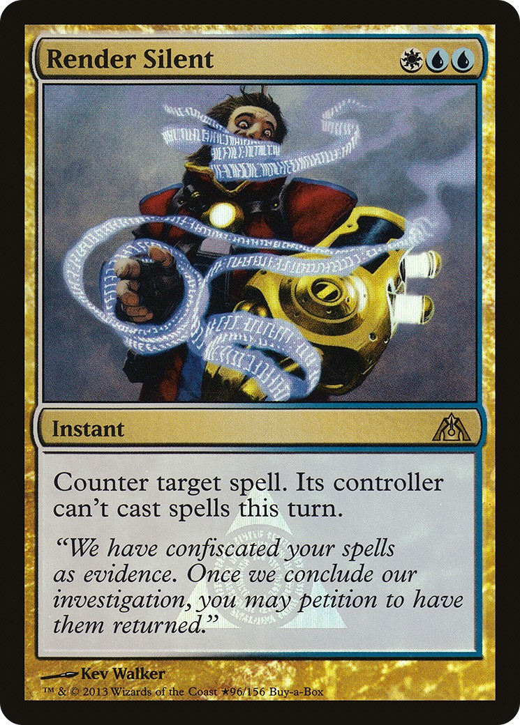 2013 Magic: The Gathering Dragon's Maze Promos Render Silent #96★ trading card