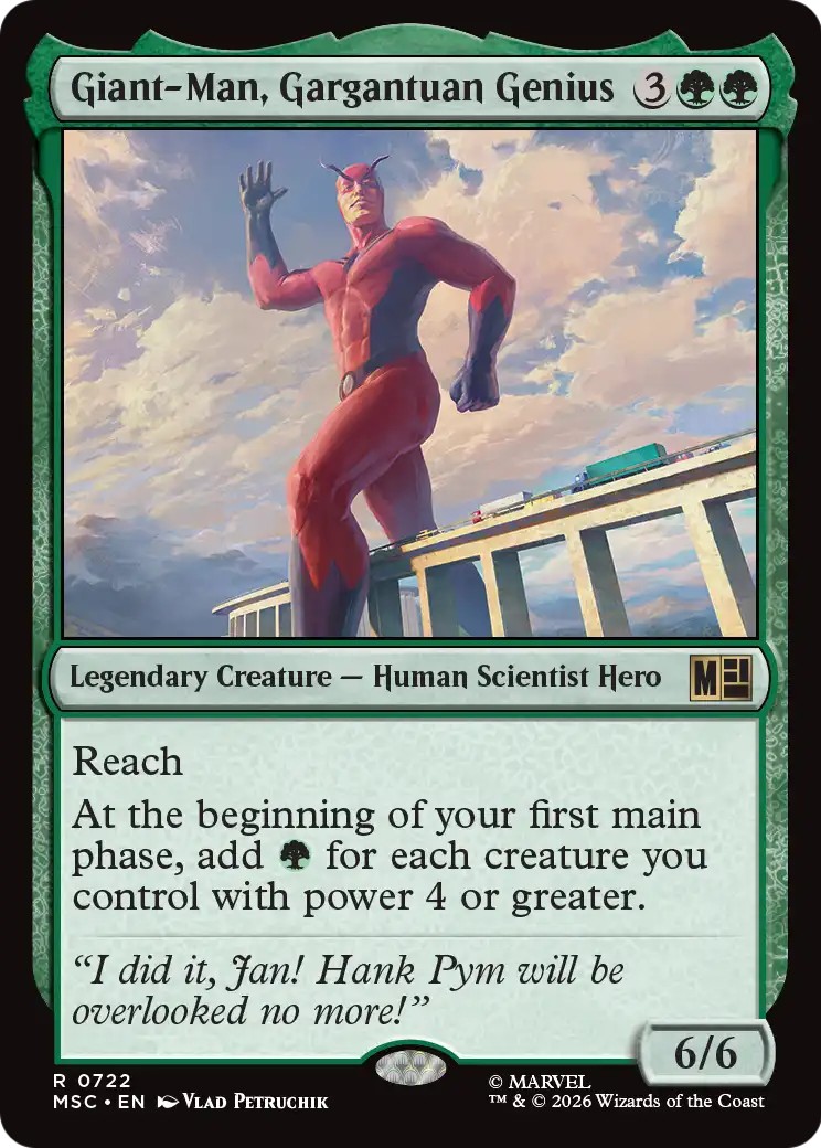 2026 Magic: The Gathering Marvel Super Heroes 2026 Magic: The Gathering Marvel Super Heroes #722 trading card