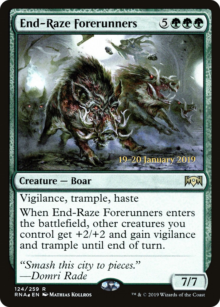 2019 Magic: The Gathering Ravnica Allegiance Promos 2019 Magic: The Gathering Ravnica Allegiance Promos #124s trading card