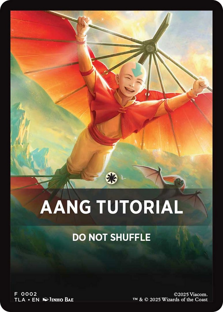 2025 Magic: The Gathering Avatar: The Last Airbender Beginner Box Front Cards Aang Tutorial #2 trading card
