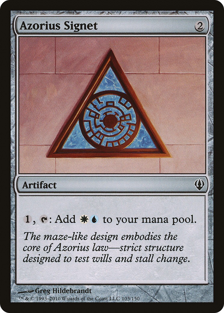 2010 Magic: The Gathering Archenemy Azorius Signet #103 trading card