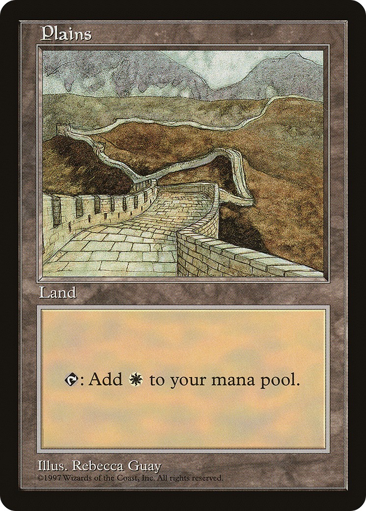 1998 Magic: The Gathering Asia Pacific Land Program Plains #14 trading card