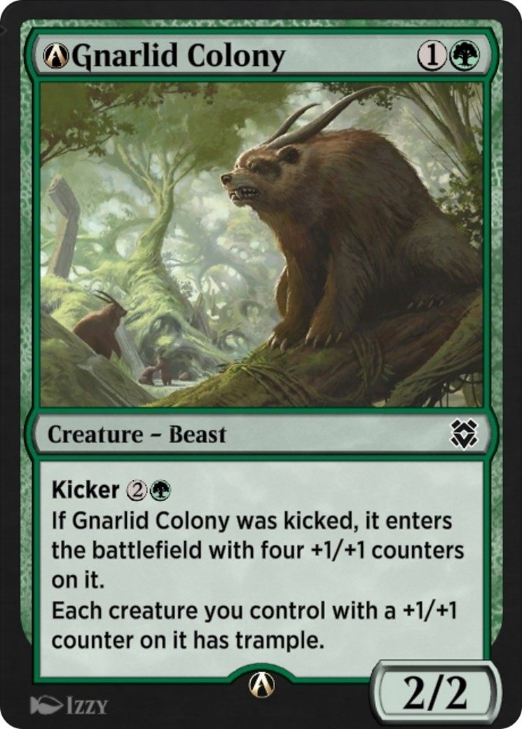 2022 Magic: The Gathering Zendikar Rising A-Gnarlid Colony #A-185 trading card