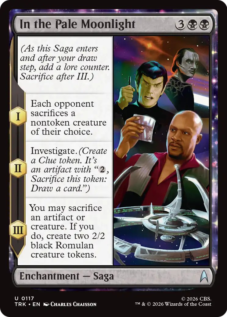 2026 Magic: The Gathering Star Trek In the Pale Moonlight #117 trading card