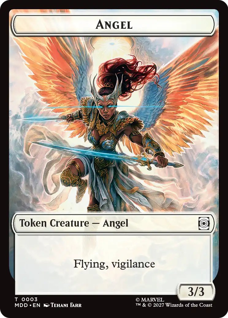 2027 Magic: The Gathering Marvel: Darkhold Destiny Tokens Angel #3 trading card