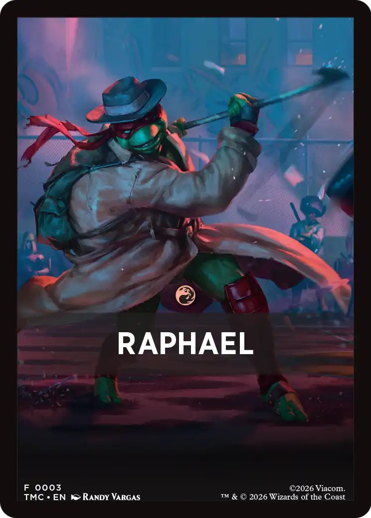 2026 Magic: The Gathering Teenage Mutant Ninja Turtles Eternal Front Cards Raphael #3 trading card