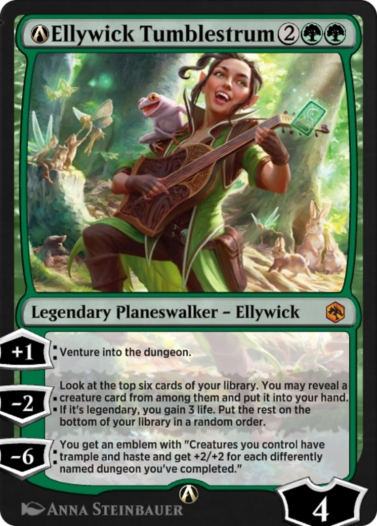 2022 Magic: The Gathering Adventures in the Forgotten Realms A-Ellywick Tumblestrum #A-181 trading card