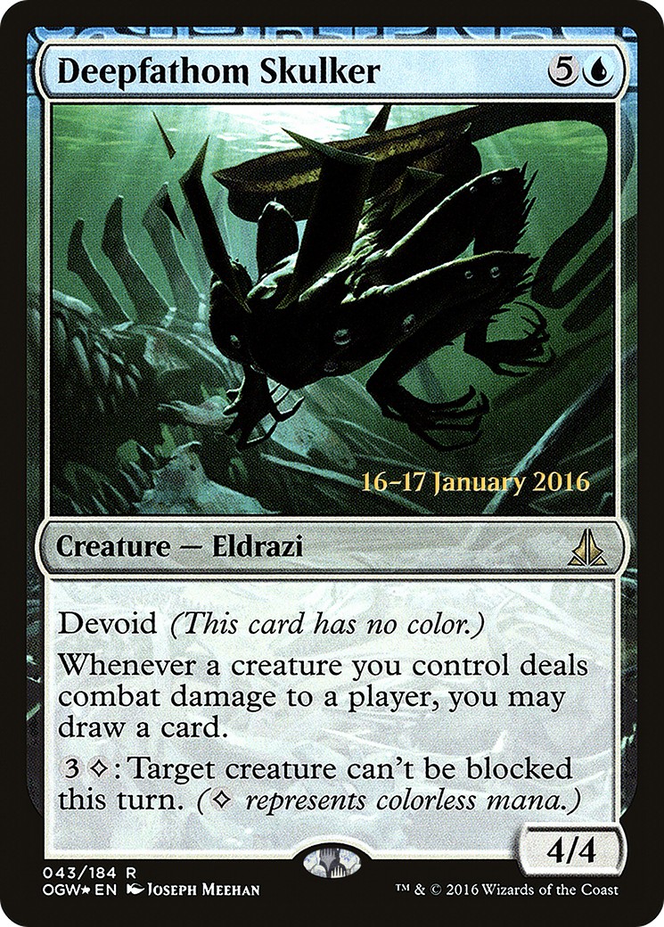 2016 Magic: The Gathering Oath of the Gatewatch Promos 2016 Magic: The Gathering Oath of the Gatewatch Promos #43s trading ca