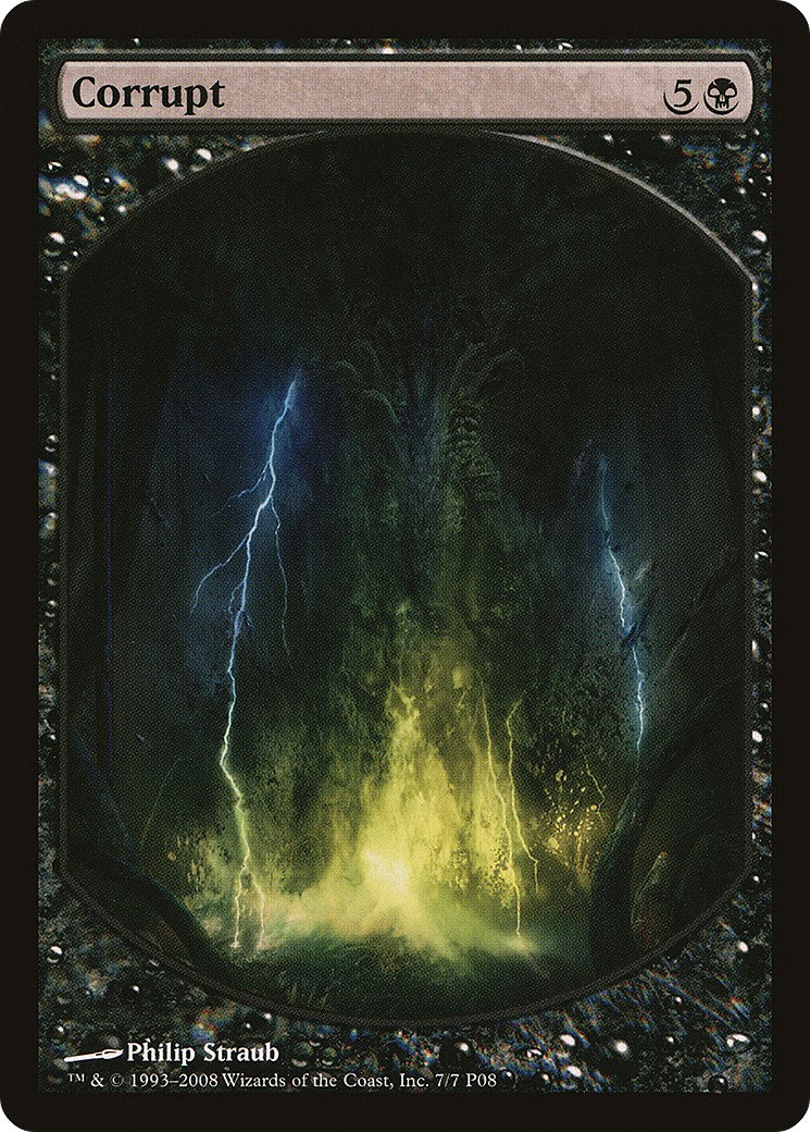 2008 Magic: The Gathering Magic Player Rewards Corrupt #7 trading card