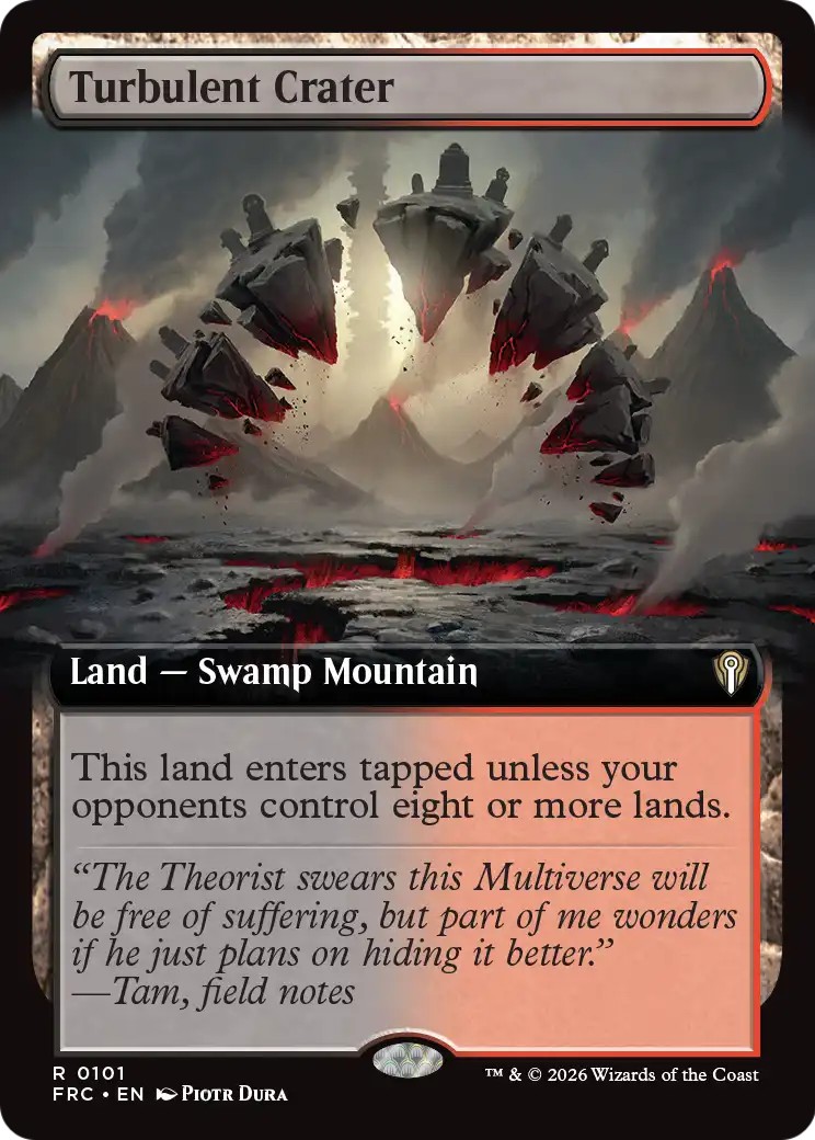 2026 Magic: The Gathering Reality Fracture Turbulent Crater #101 trading card