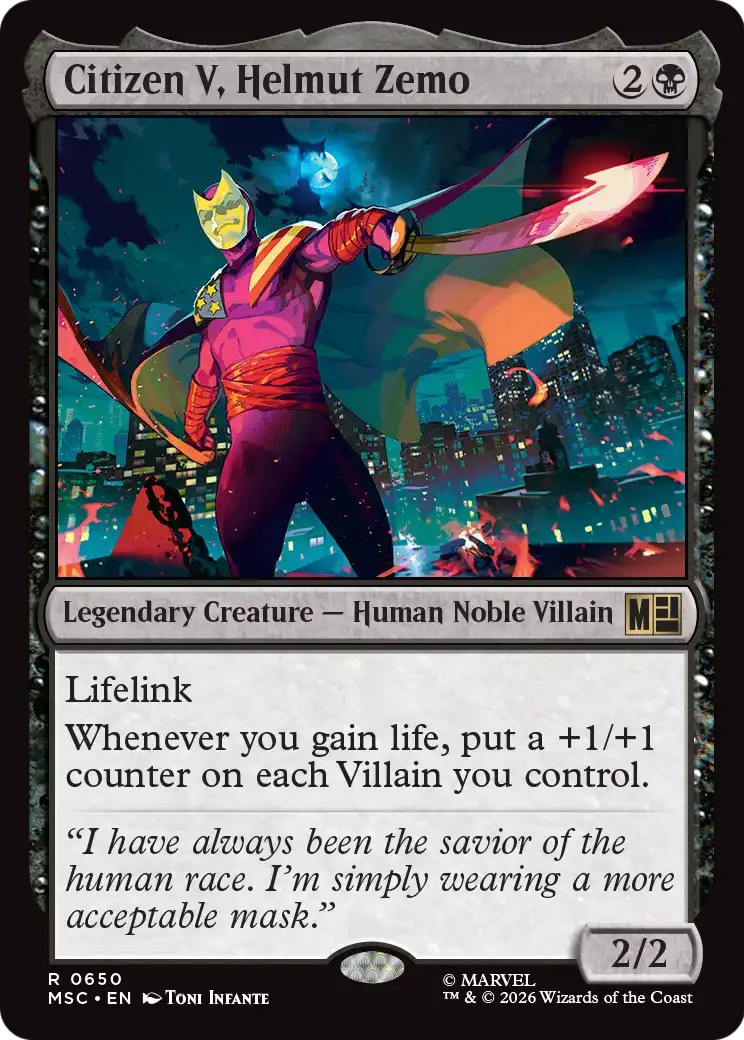2026 Magic: The Gathering Marvel Super Heroes 2026 Magic: The Gathering Marvel Super Heroes #650 trading card