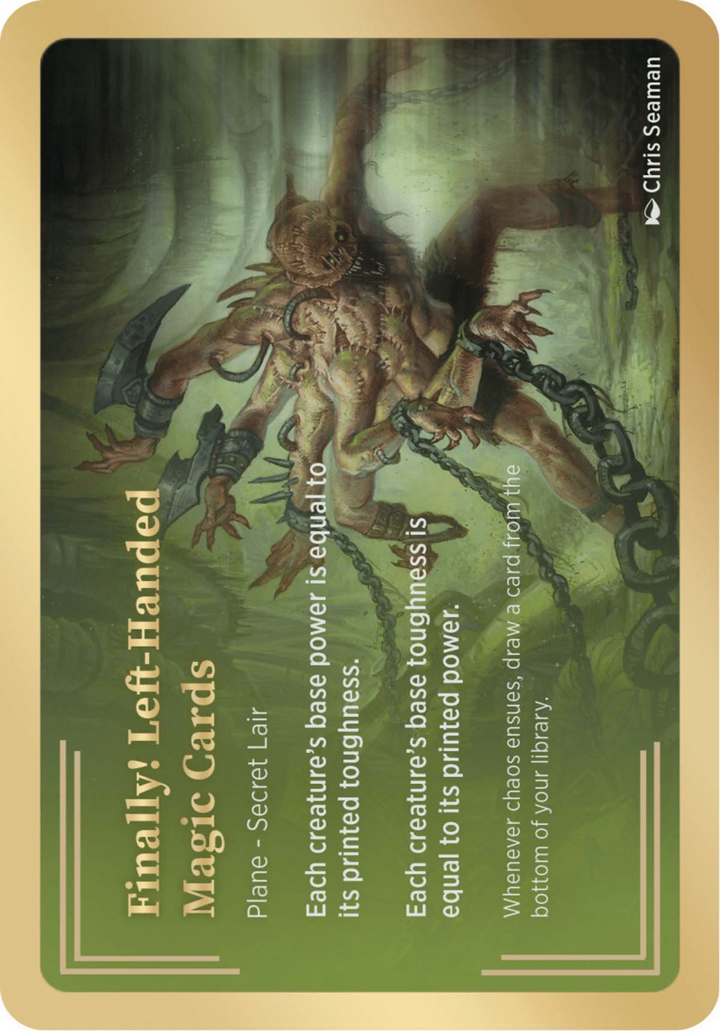 2025 Magic: The Gathering Secret Lair Showcase Planes Finally! Left-Handed Magic Cards #3 trading card