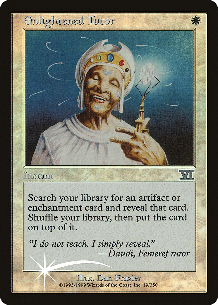 2000 Magic: The Gathering Arena League Enlightened Tutor #6 trading card