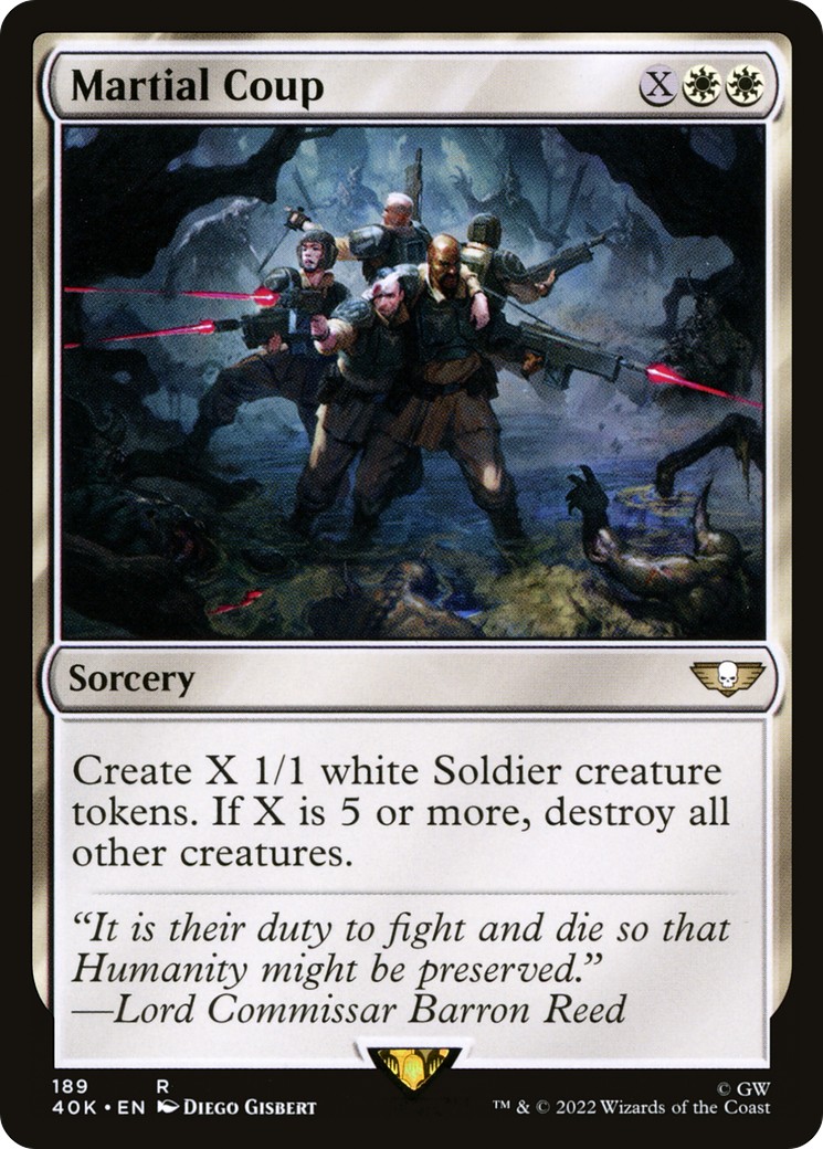 2022 Magic: The Gathering Warhammer 40,000 2022 Magic: The Gathering Warhammer 40,000 #189 trading card