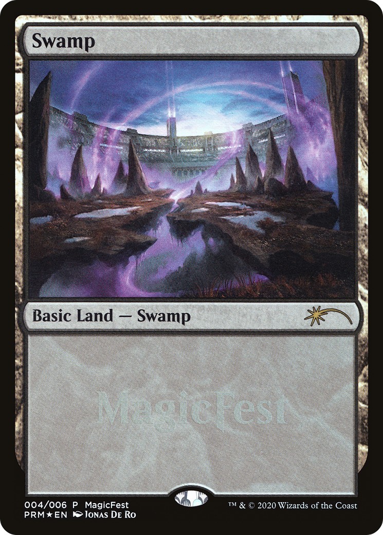 2020 Magic: The Gathering MagicFest 2020 Swamp #4 trading card