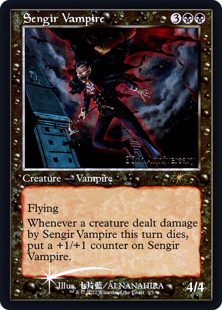 2023 Magic: The Gathering 30th Anniversary History Promos Sengir Vampire #3★ trading card