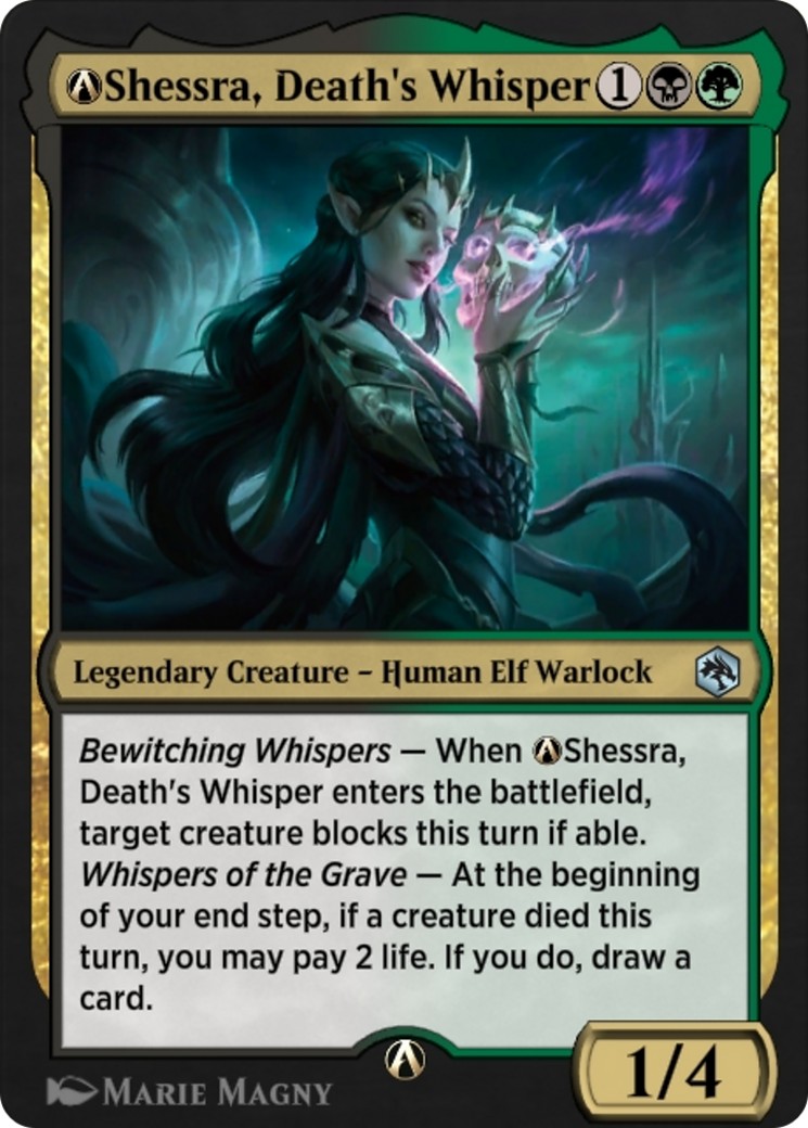 2022 Magic: The Gathering Adventures in the Forgotten Realms A-Shessra, Death's Whisper #A-231 trading card