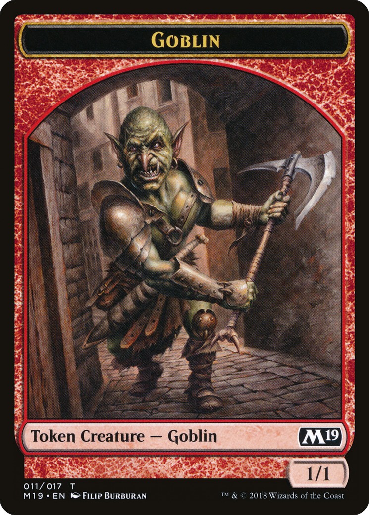 2018 Magic: The Gathering Core Set 2019 Tokens Goblin #11 trading card