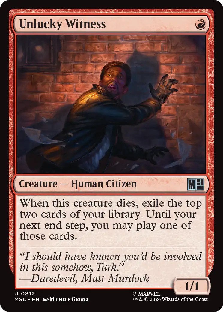 2026 Magic: The Gathering Marvel Super Heroes 2026 Magic: The Gathering Marvel Super Heroes #812 trading card
