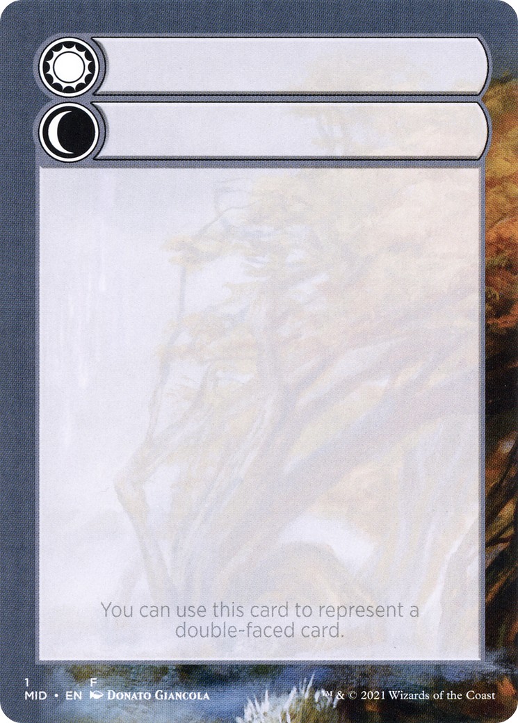 2021 Magic: The Gathering Innistrad: Midnight Hunt Substitute Cards Double-Faced Substitute Card #1 trading card