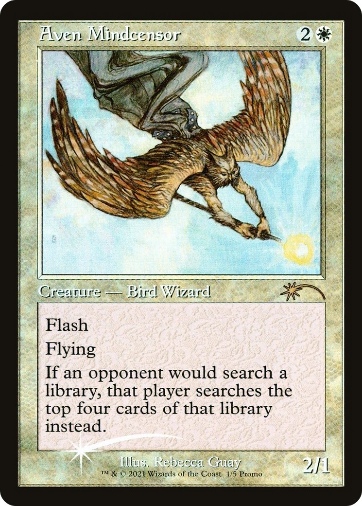 2021 Magic: The Gathering Love Your LGS Aven Mindcensor #1 trading card