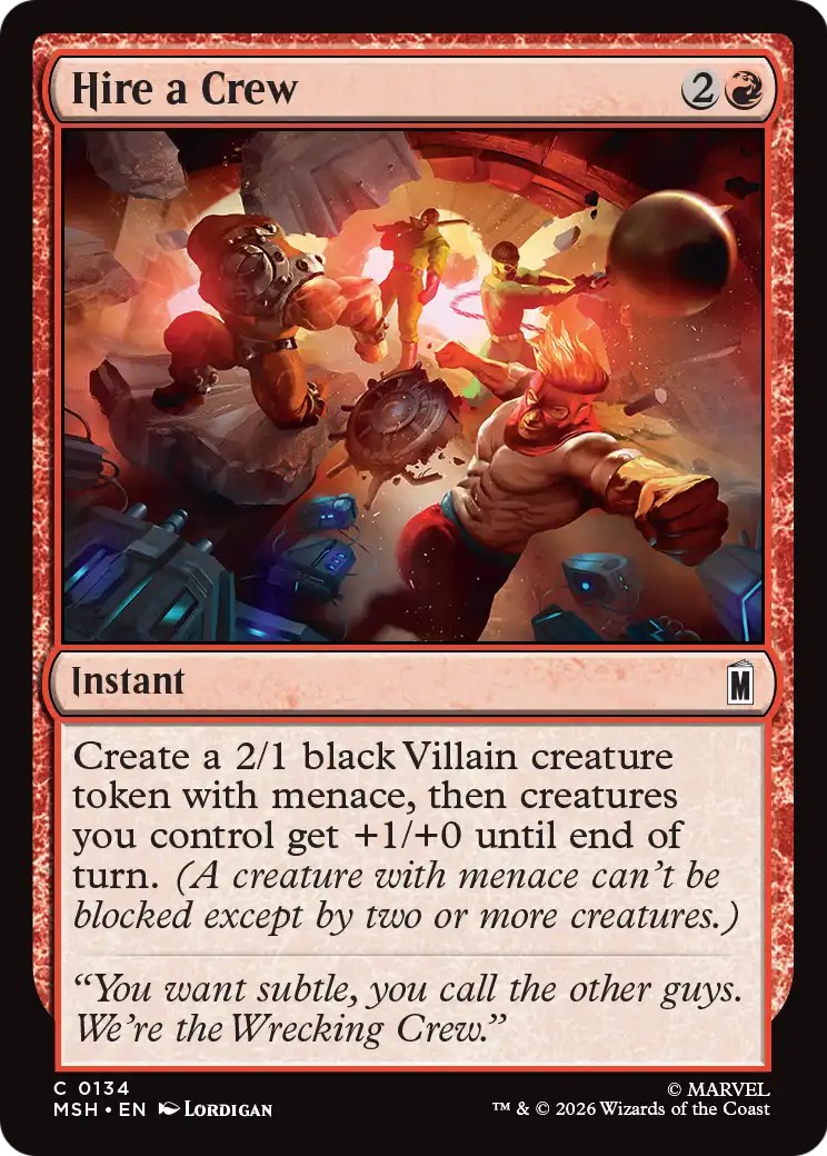 2026 Magic: The Gathering Marvel Super Heroes 2026 Magic: The Gathering Marvel Super Heroes #134 trading card