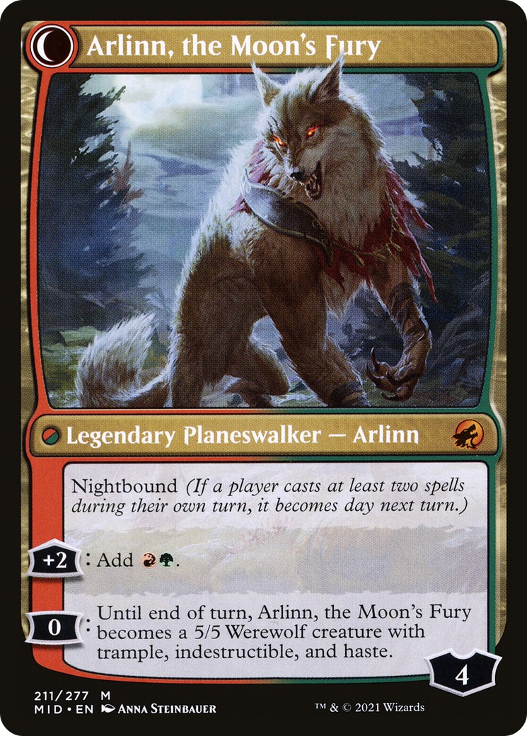 Arlinn, the Pack's Hope // Arlinn, the Moon's Fury thumbnail 2