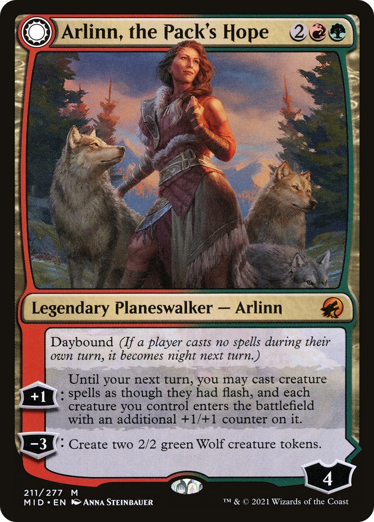 Arlinn, the Pack's Hope // Arlinn, the Moon's Fury - Image 1