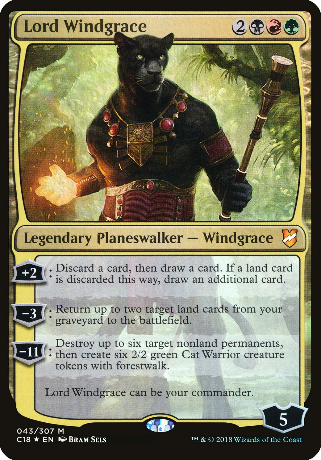 2018 Magic: The Gathering Commander 2018 Oversized 2018 Magic: The Gathering Commander 2018 Oversized #43 trading card