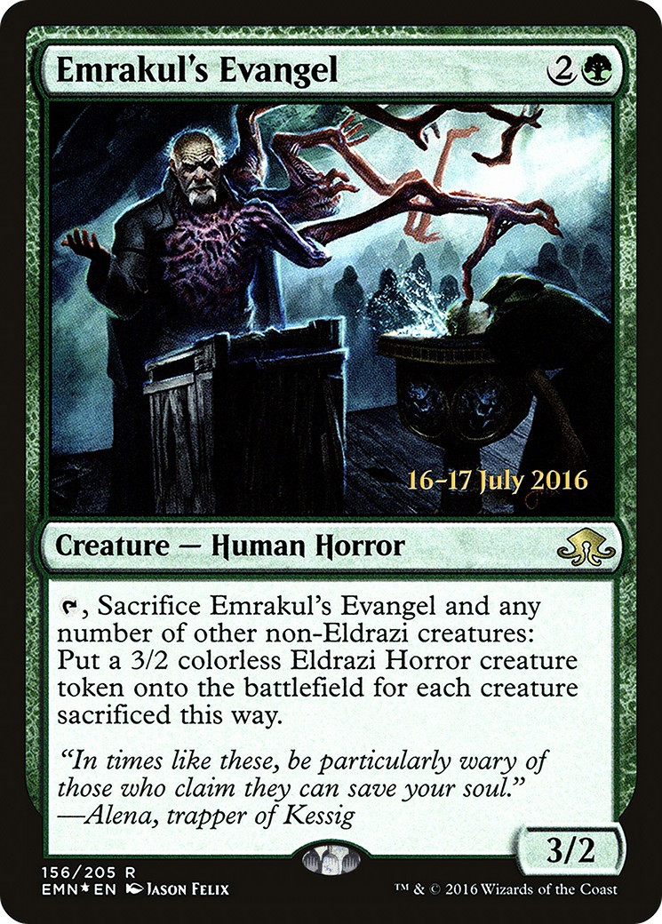 2016 Magic: The Gathering Eldritch Moon Promos 2016 Magic: The Gathering Eldritch Moon Promos #156s trading card