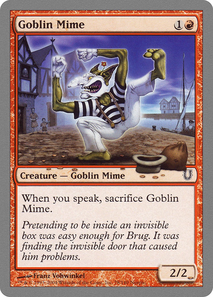 2004 Magic: The Gathering Unhinged 2004 Magic: The Gathering Unhinged #78 trading card